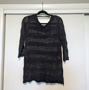 4/$16 ❇️ Black Crochet Swim Coverup